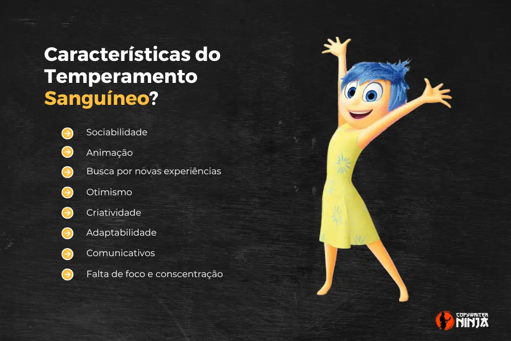 Características do Temperamento Sanguíneo.