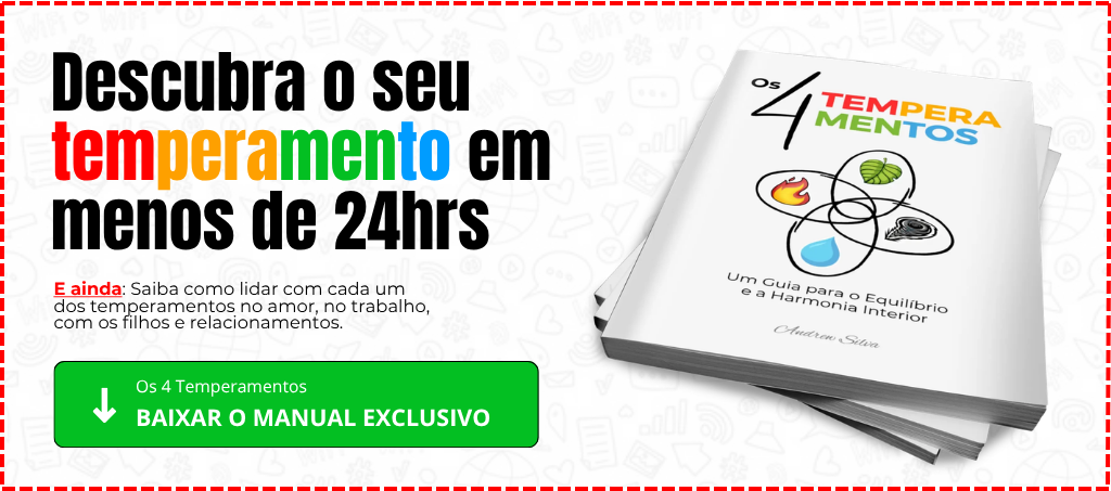 Manual dos 4 Temperamentos em PDF mais teste de temperamento.