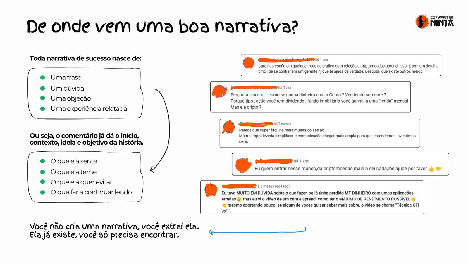 De onde vem uma boa narrativa.